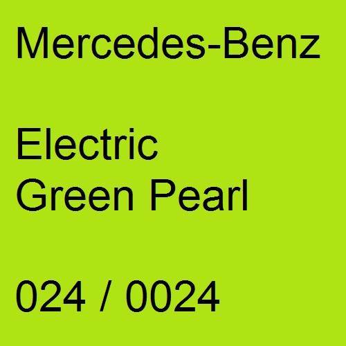 Mercedes-Benz, Electric Green Pearl, 024 / 0024.